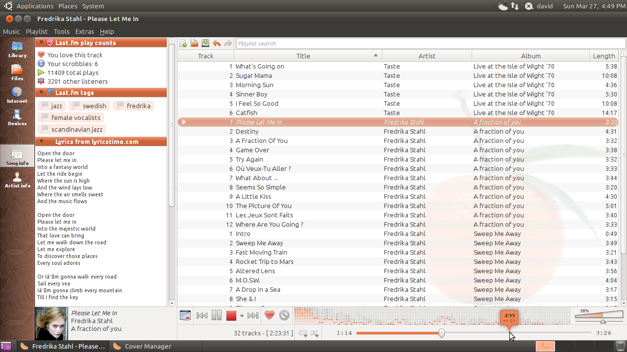 clementine music player themes