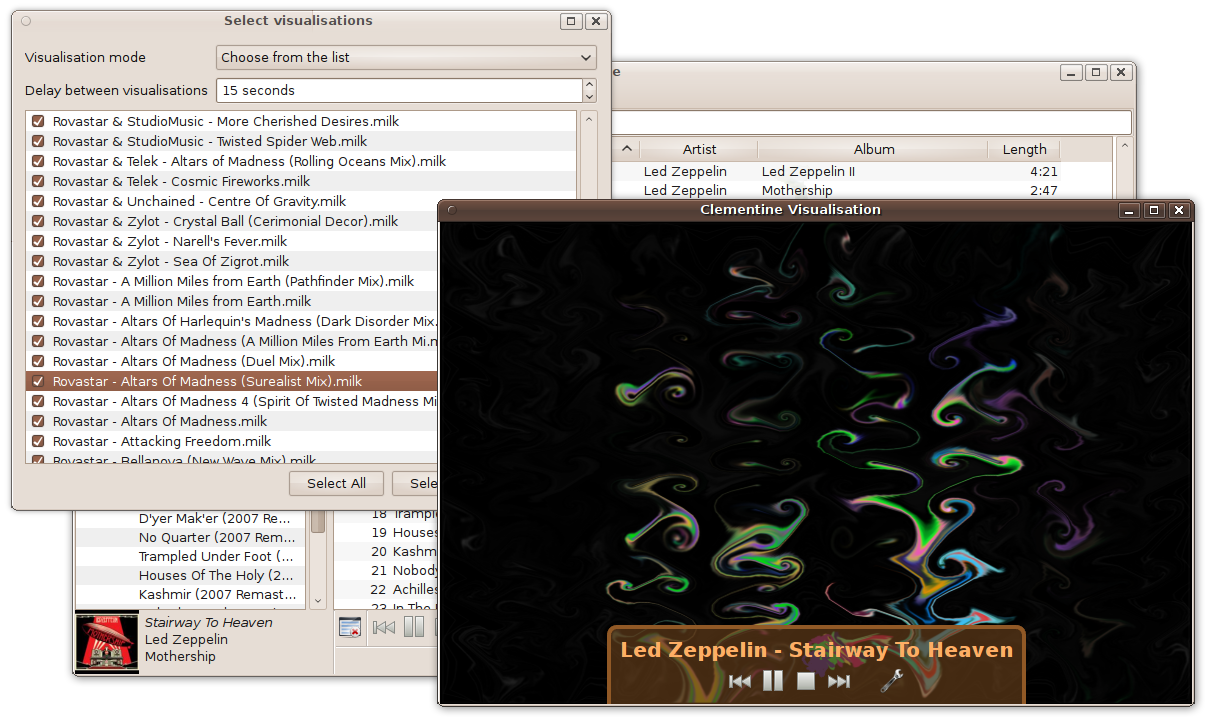Screenshots Clementine Music Player