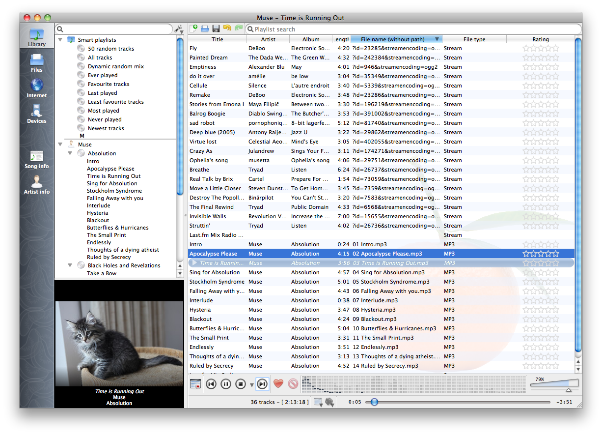 Screenshots Clementine Music Player