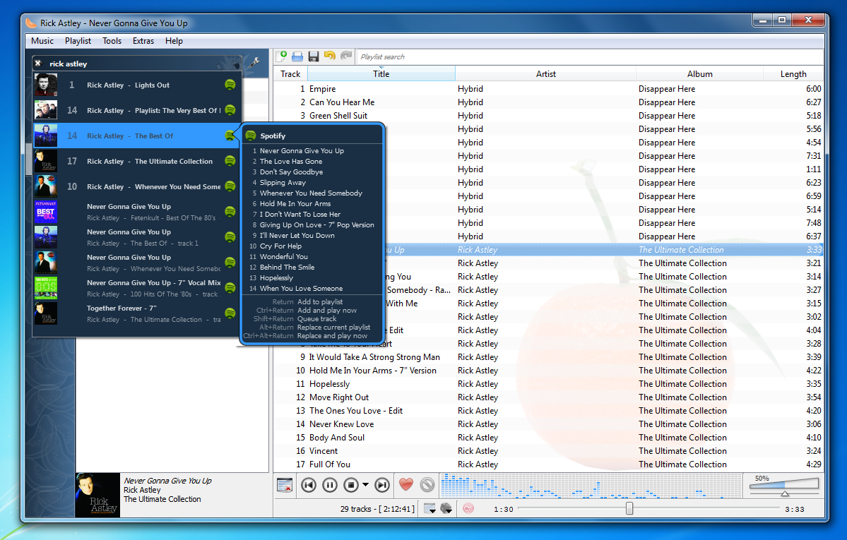 Clementine 1.4.0 RC1 (887) for windows download